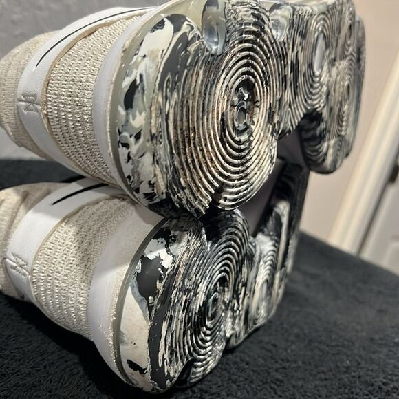 ??‎ NIKE ZOOM KD 10 Durant Oreo Flyknit X Nets Black Shoes 897815-008 Size 9.5 main image 5
